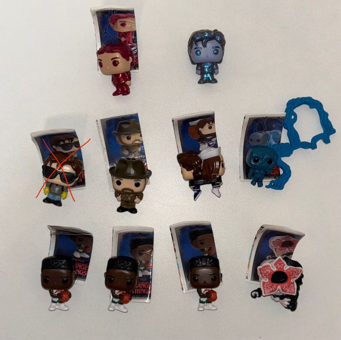 Kinder joy Stranger Things, фігурки дивні дива