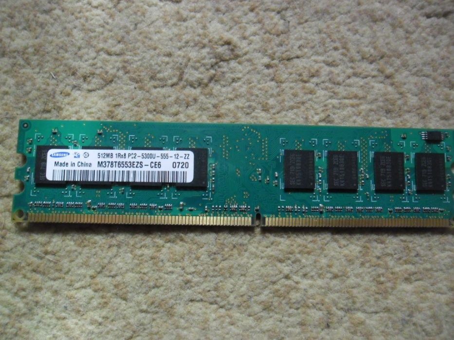 оперативна пам"ять SAMSUNG 2 шт по 512 MB