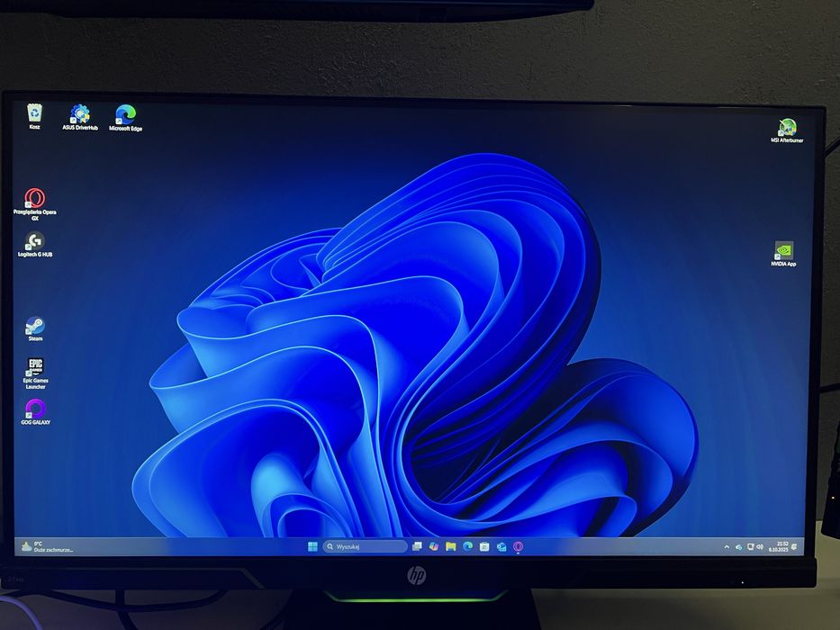 Monitor hp 27xq, 1440p, 144hz