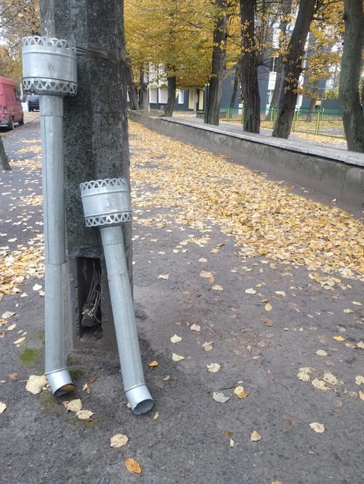 Вдоотливи оцинковані з воронками