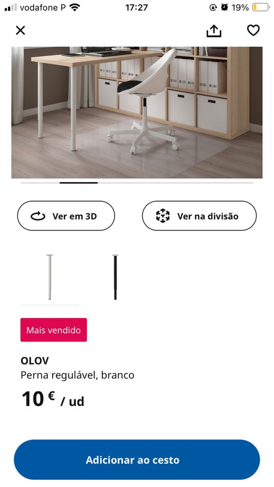 Perna regulavel Olov IKEA