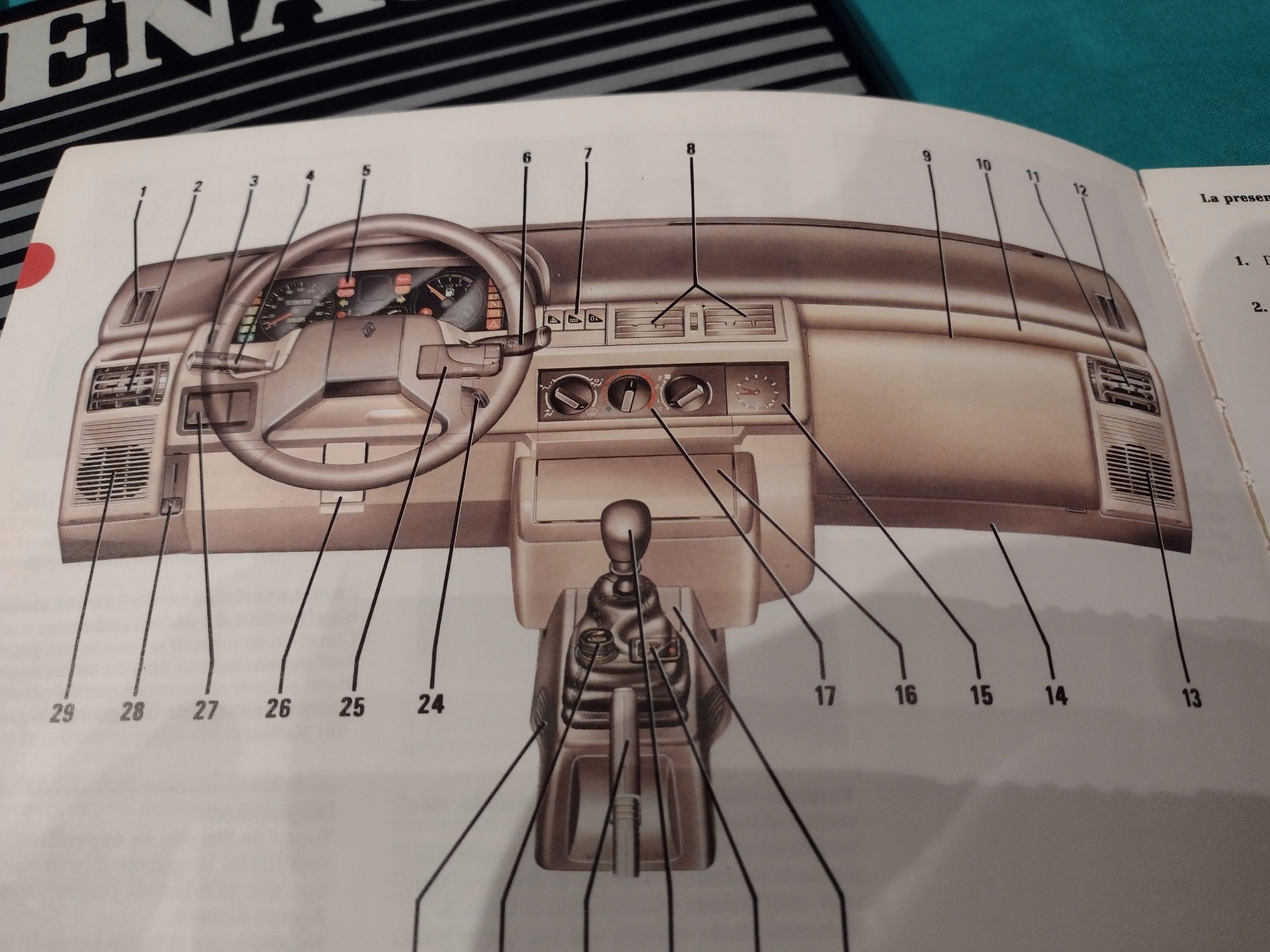 Renault Clio 1 Instrukcja Książka Etui Hiszpania 1991