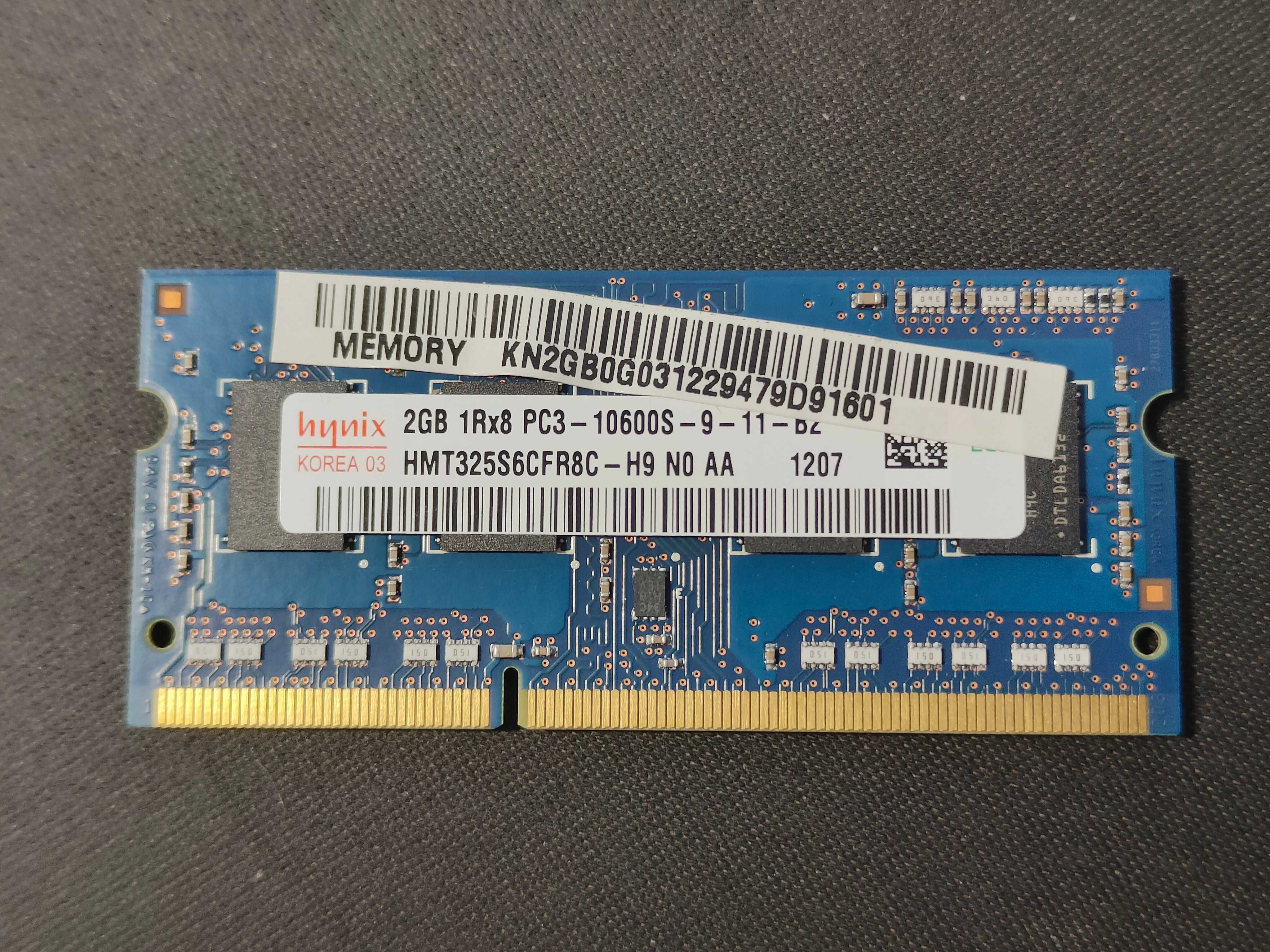 Память для ноутбука SO DIMM Hynix DDR3 2Gb (HMT325S6BFR8C-H9)