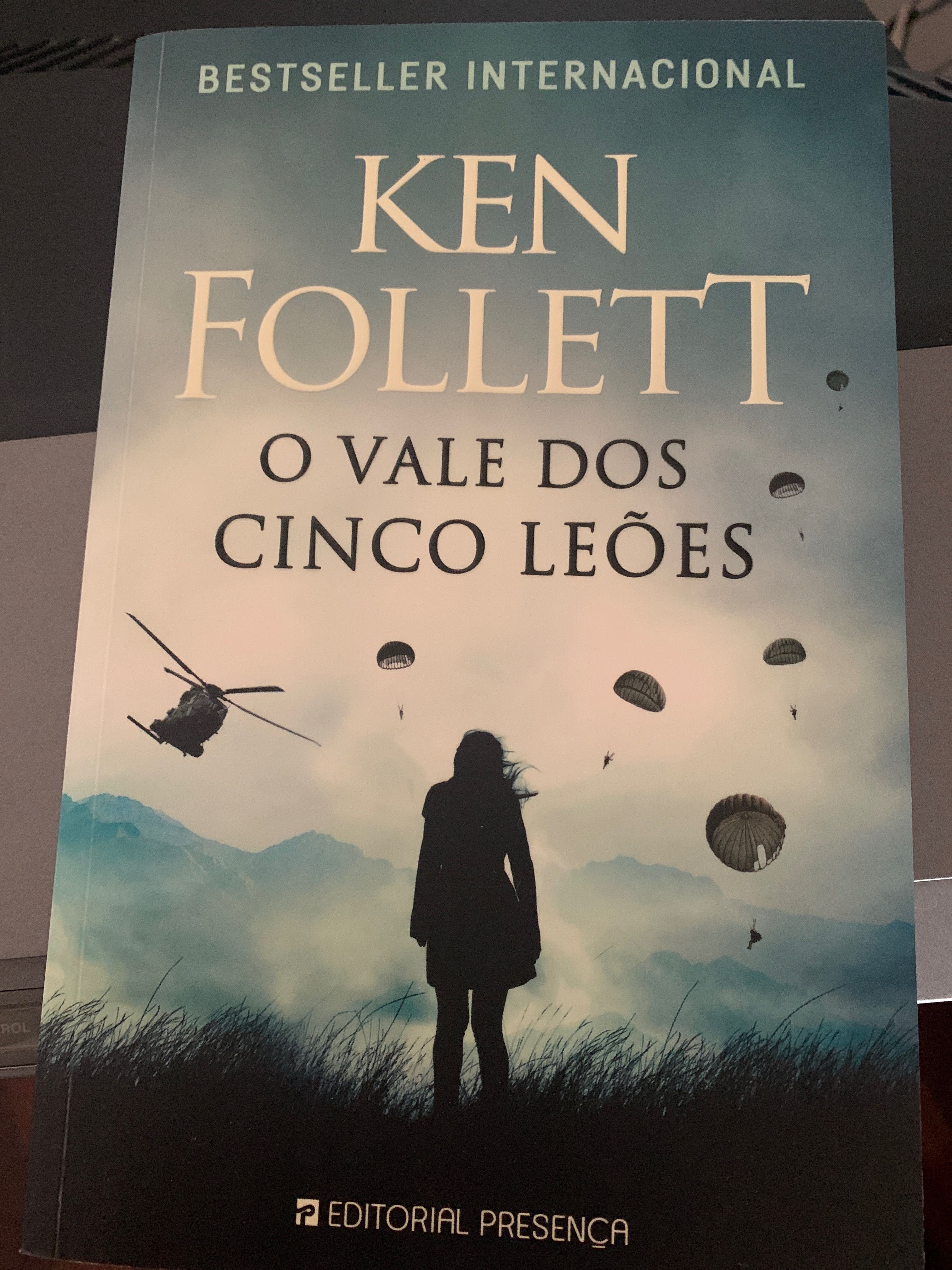 Livro Ken Follett “o vale dos 5 leões”