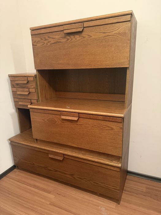 DĄB Szafa, regał, komoda, kredens dębowa