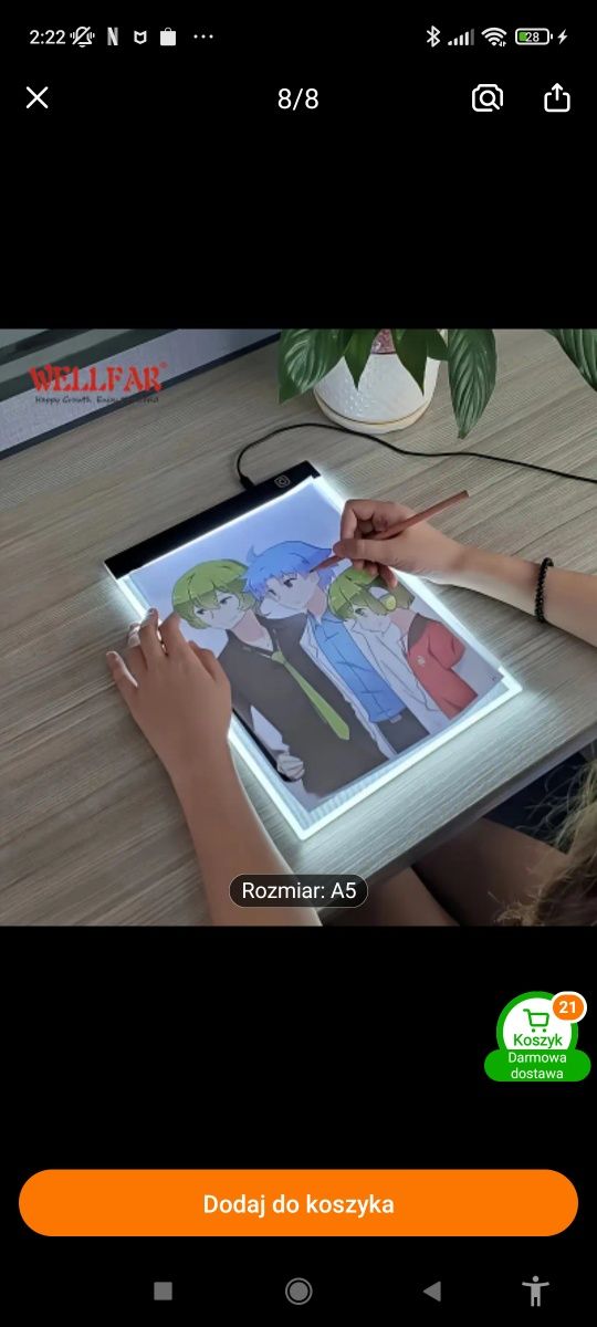Tablica do rysowania z LED
