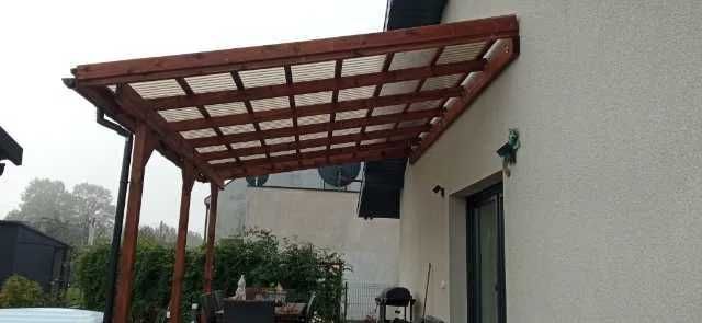 Wiata zadaszenie taras konstrukcja drewniana na wymiar Carport