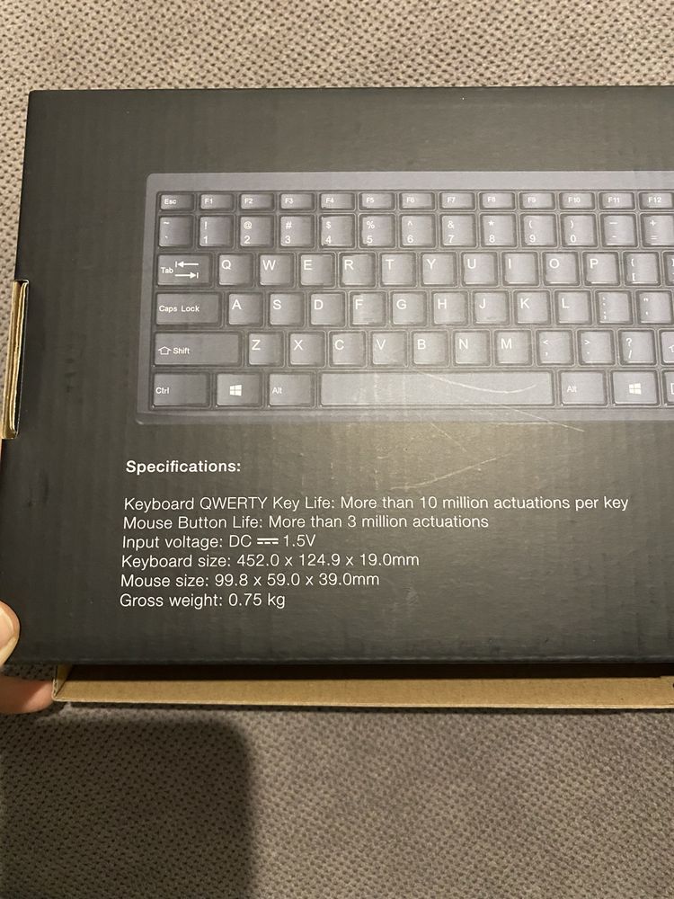 Lenovo 100 wireless combo klawiatura mysz bezprzewodowa