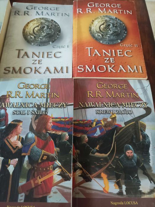 Martin seria książek  SF pieśń lodu i ognia 6 sztuk