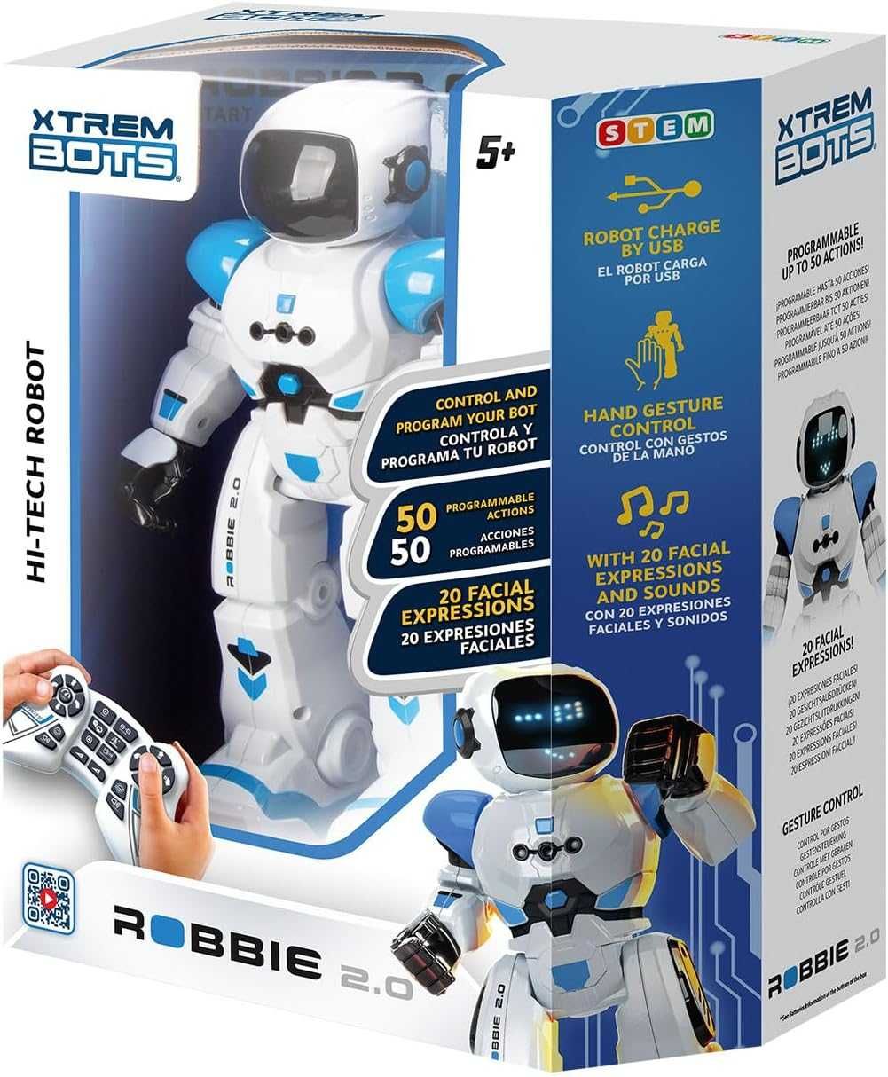 Programowalny Robot Dla Dzieci - 50 Ruchów, Sterowanie Gestami -Robbie