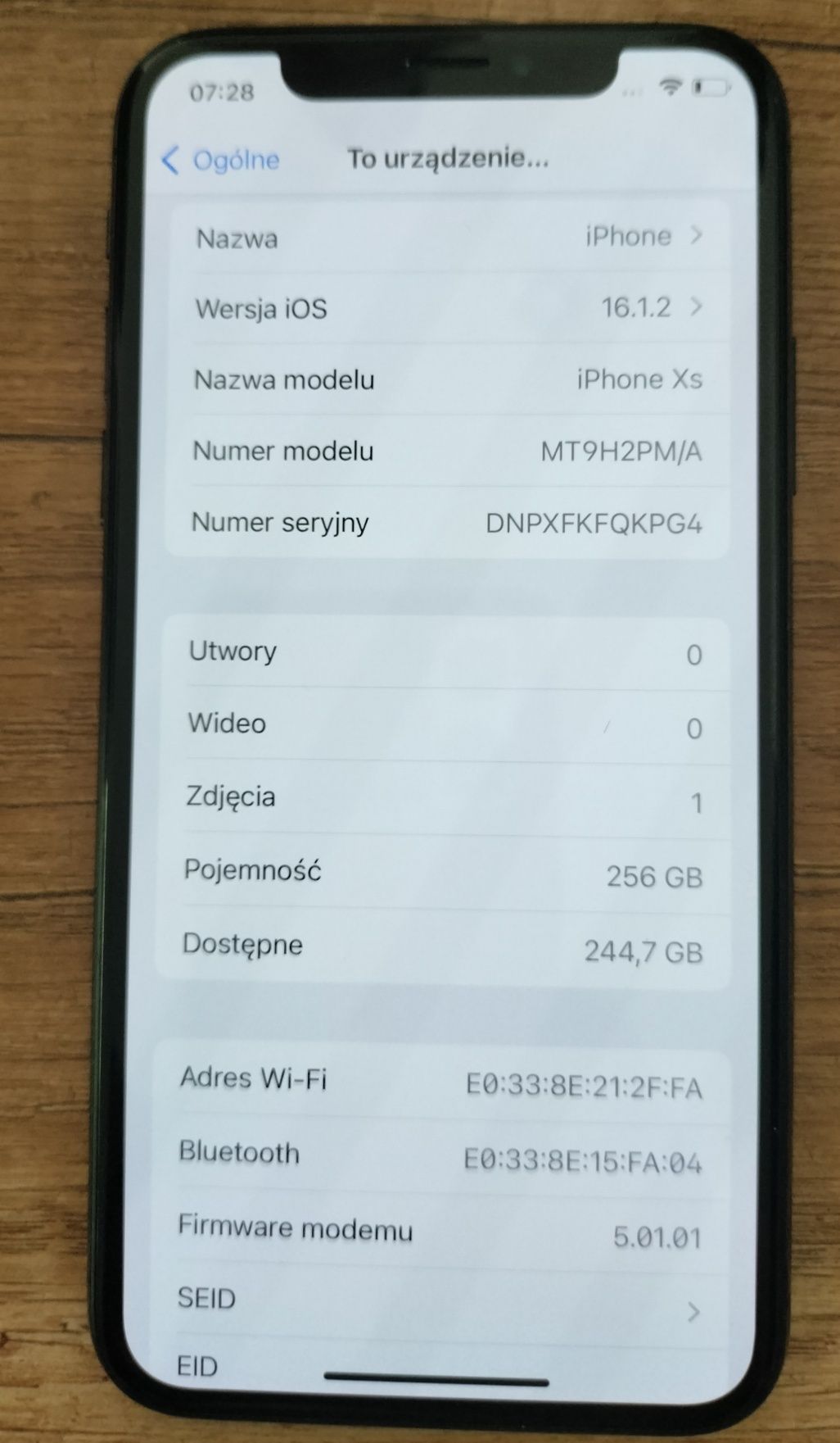 Iphone XS Space Gray -Stan 256GB Polska dystrybucja