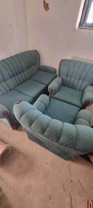 Sofá Cama  , 3 peças  Verde