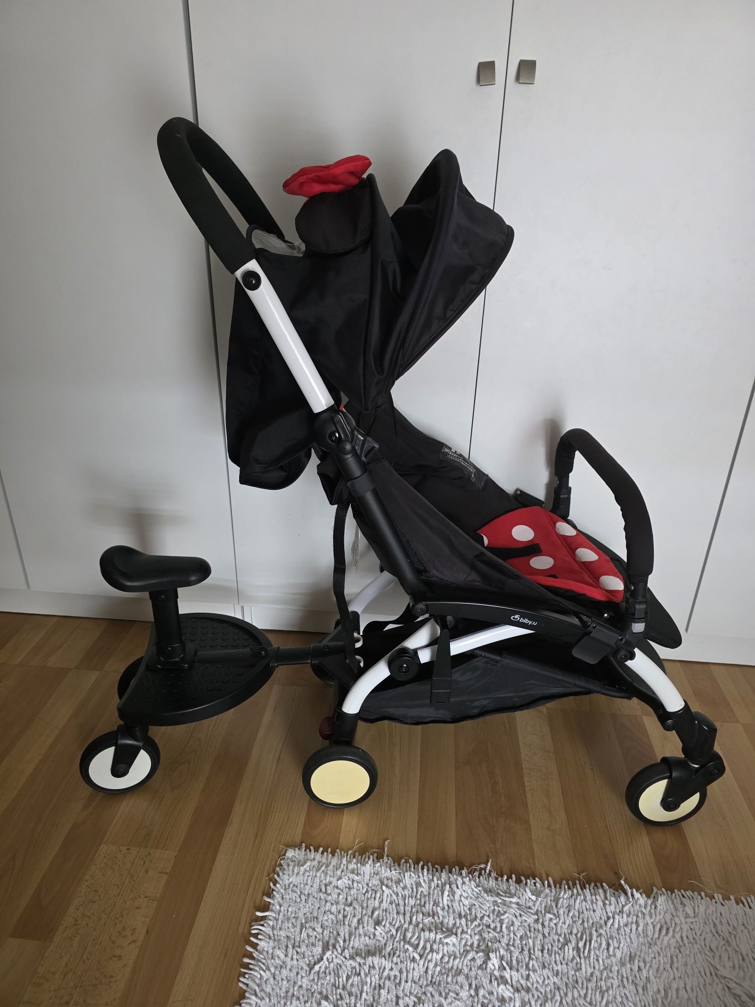 Carrinho Mickey/Minnie + plataforma + extras