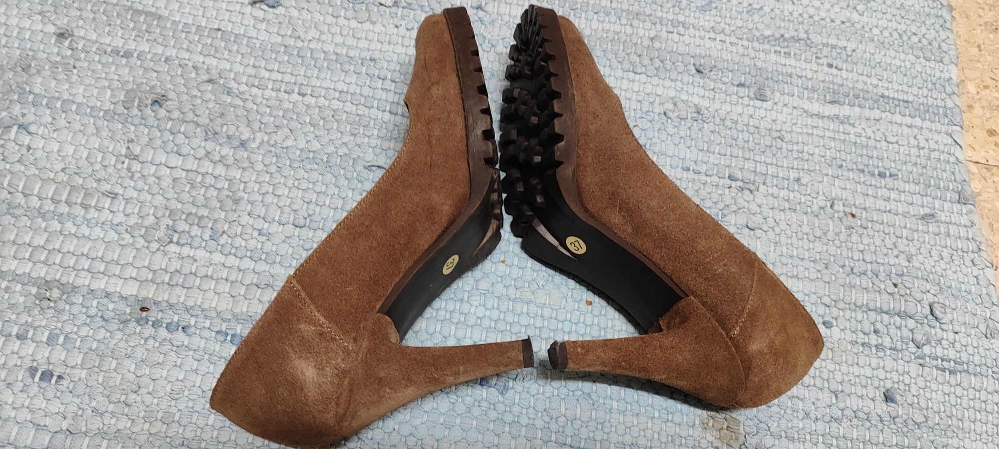 Sapatos de Salto Seaside Camurça 37