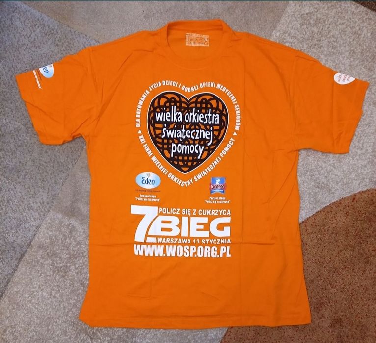 T-shirt 21 finał WOŚP 2013, bieg Policz się z cukrzycą XL