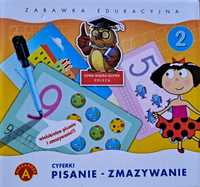 Pisanie zmazywanie cyferki 2 edukacyjne Alexander