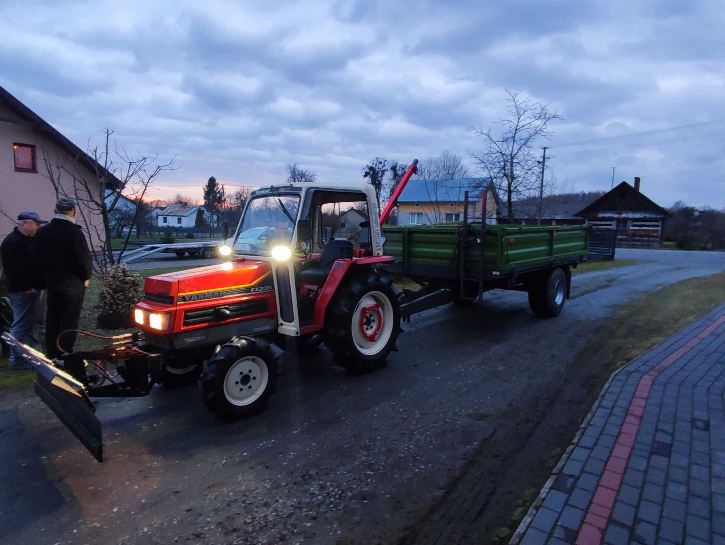 Traktor Yanmar FX235 4x4Zestaw kosiarka, glebogryzarka,przyczepa, pług