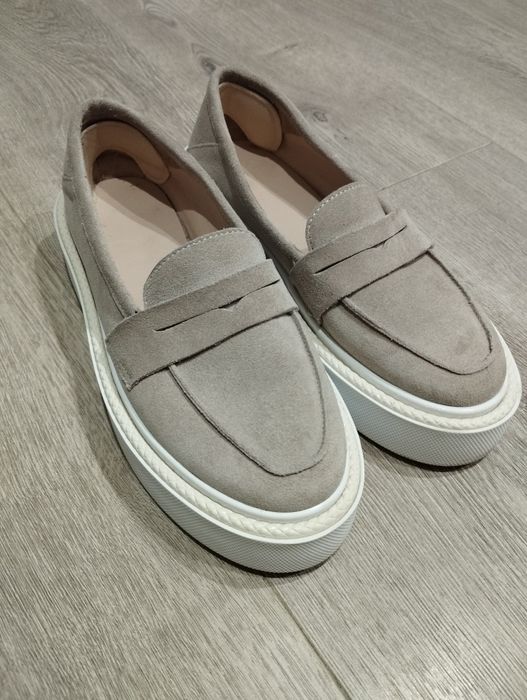 Лофери замша натуральна шкіра мокасини туфлі оксфорди лодочки