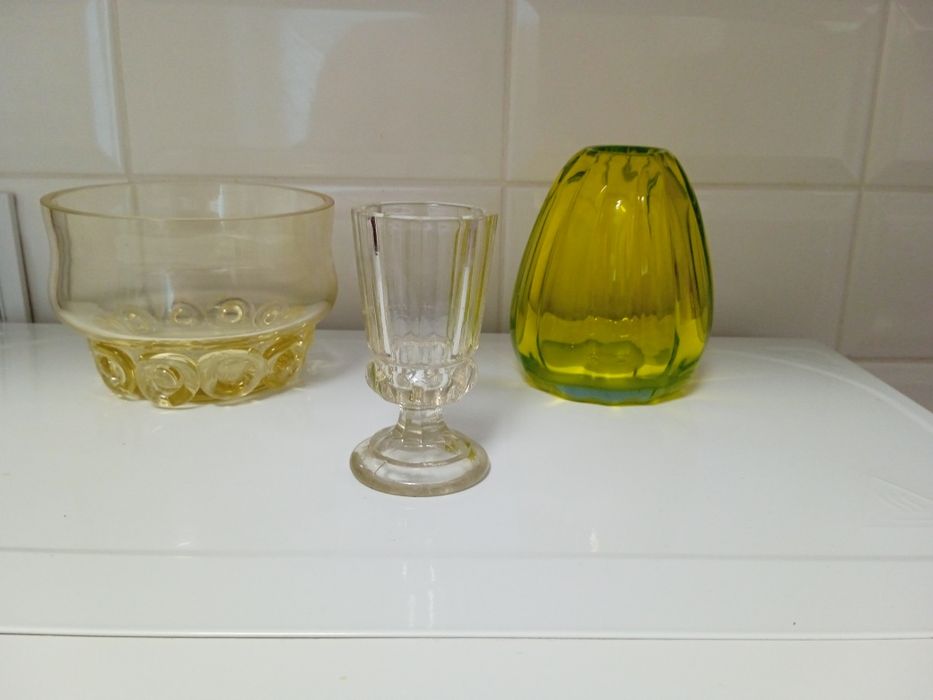 Ваза, фужеры,чайная пара