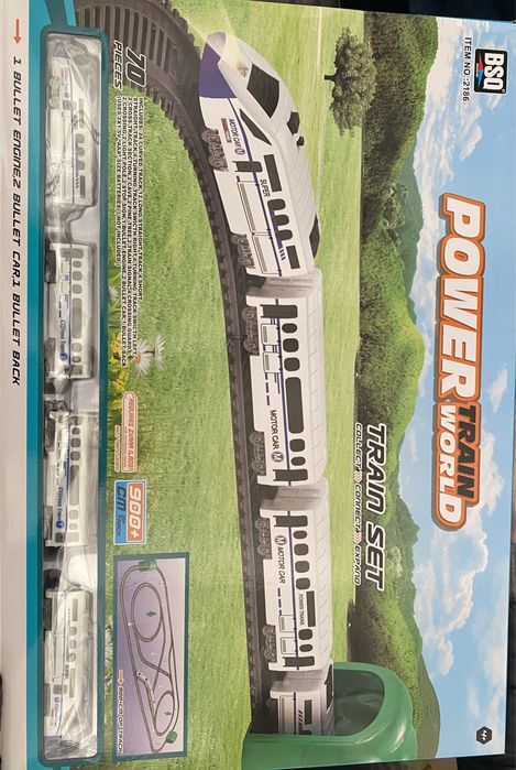 Ж/Д на батарейках со светом. Локомотив, (2186)