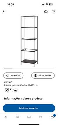 Estante Ikea VITTSJO