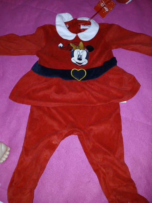 Roupinha de Natal Minie e Mickey para bebé  NOVOS COM ETIQUETA