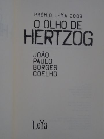 O Olho de Hertzog de João Paulo Borges Coelho