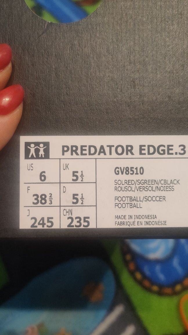 Halówki r. 38 i 2/3 Adidas Predator Edge 3