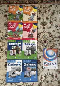 FlyHigh 1,2 ,New Challenges 3,4 і Focus 2
