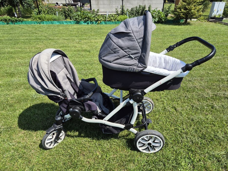 Bebetto 42 wózek rok po roku wózek bliźniaczy