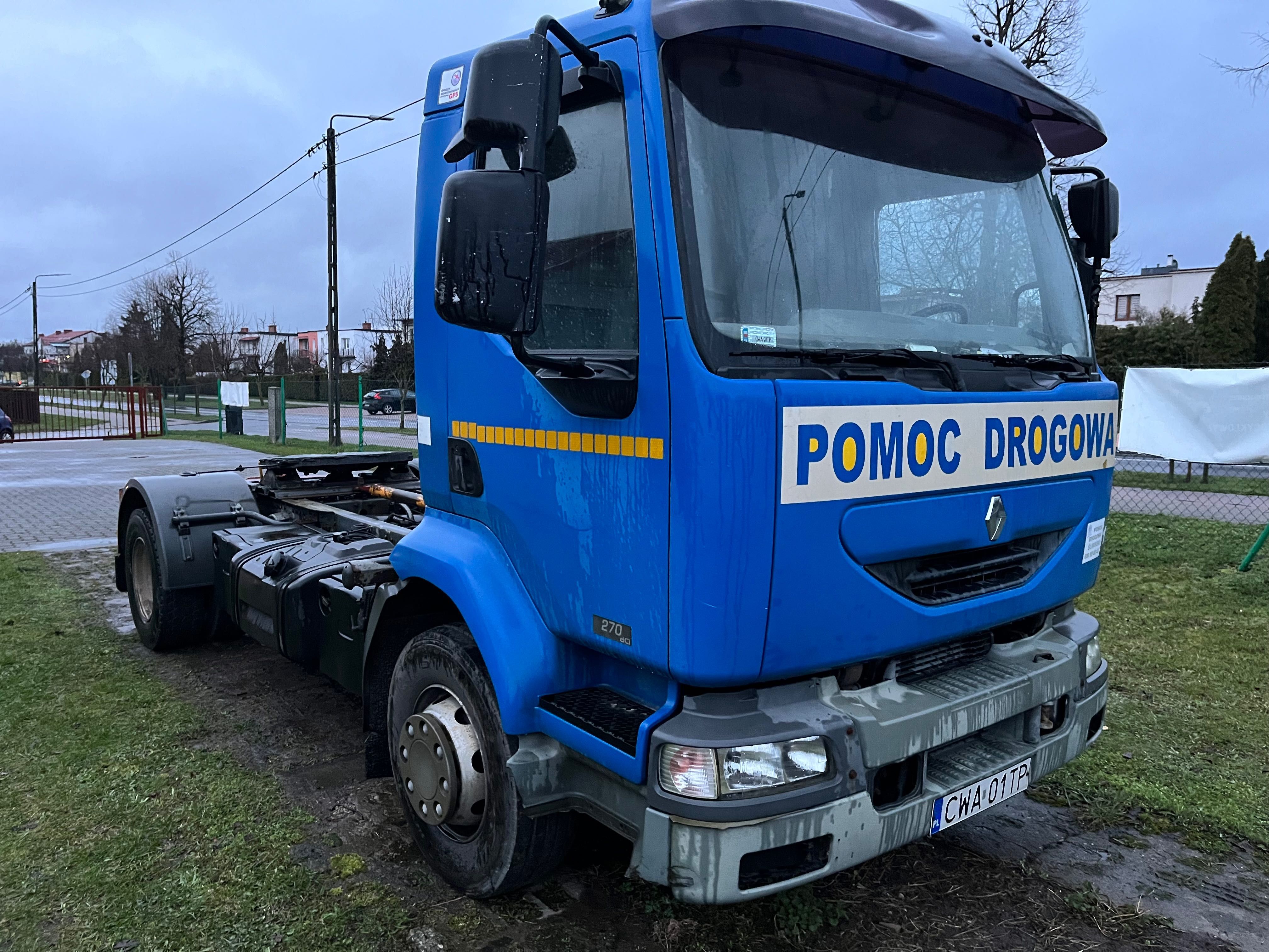 Pomoc drogowa laweta Renault midlum 270 premium rama pojazd specjalny