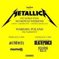 Sprzedam jeden bilet na koncert Metallici na 7.07 (1 rząd)