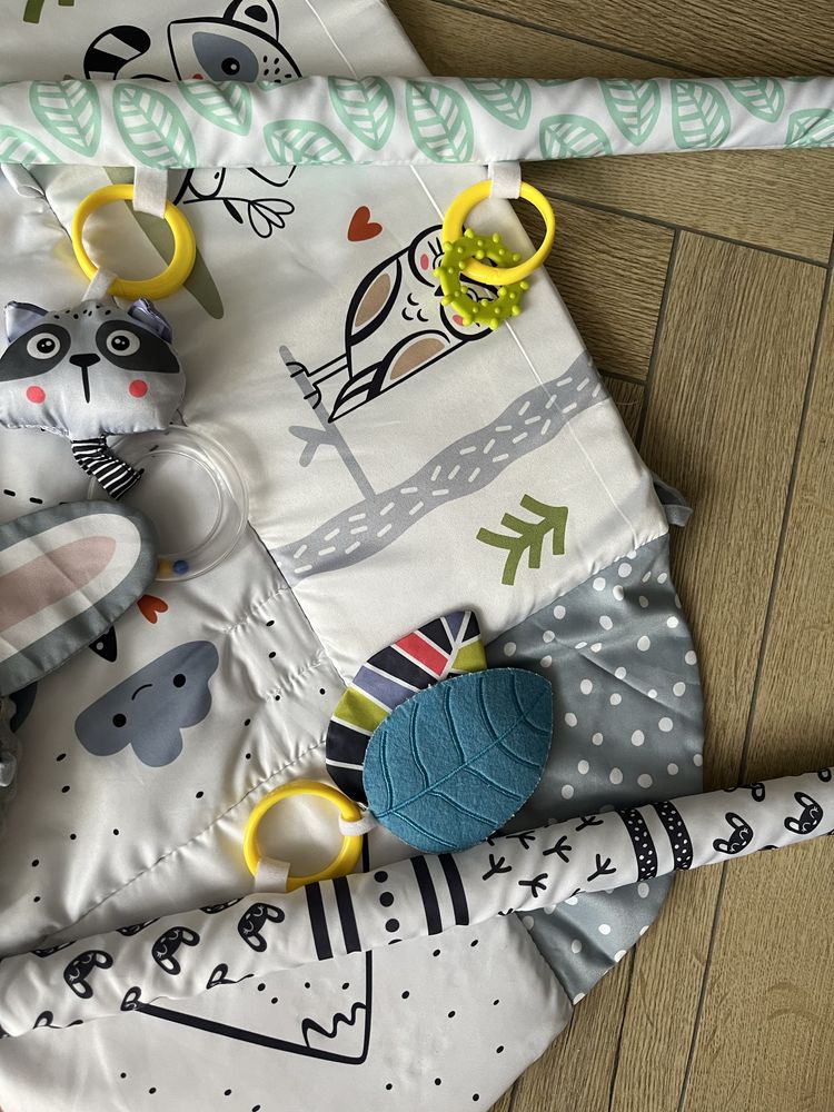 Mata RicoKids interaktywna, edukacyjna, 0+, krolik plus materacyk
