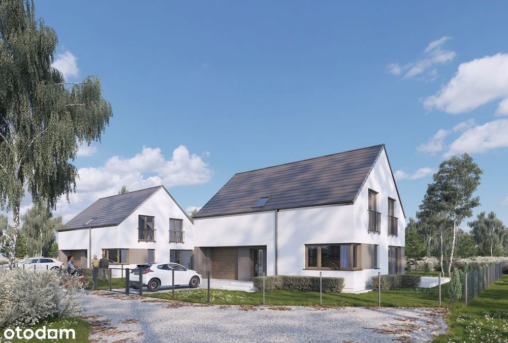Nowe domy 158m2 z garażem i dużym ogródkiem