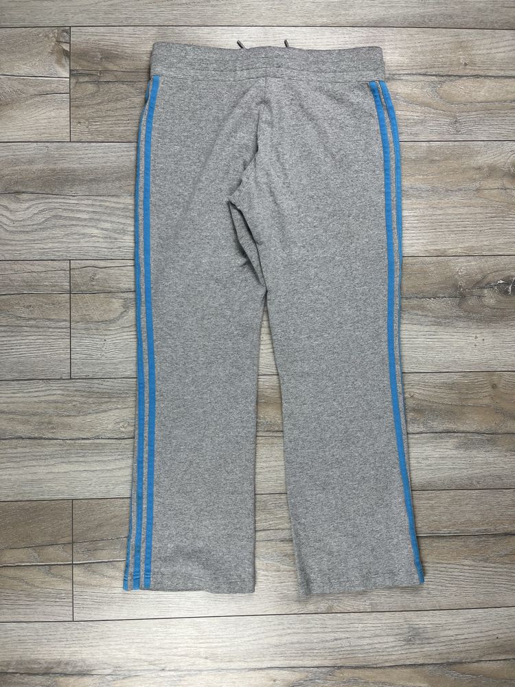 Szare spodnie dresowe damskie Adidas rozmiar S fit M dresy sportowe