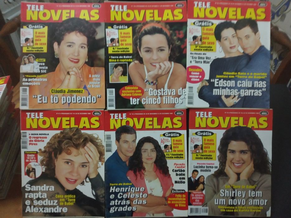 Lote de 48 revistas TELE NOVELAS