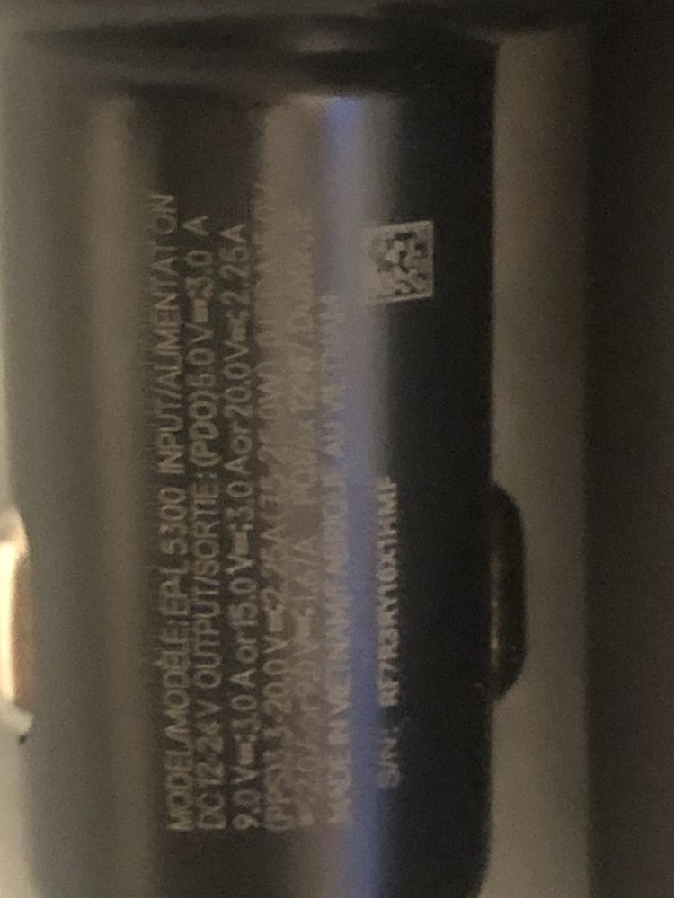 Oryginalna ładowarka Samsung samochodowa 60w 2xusb z kablem