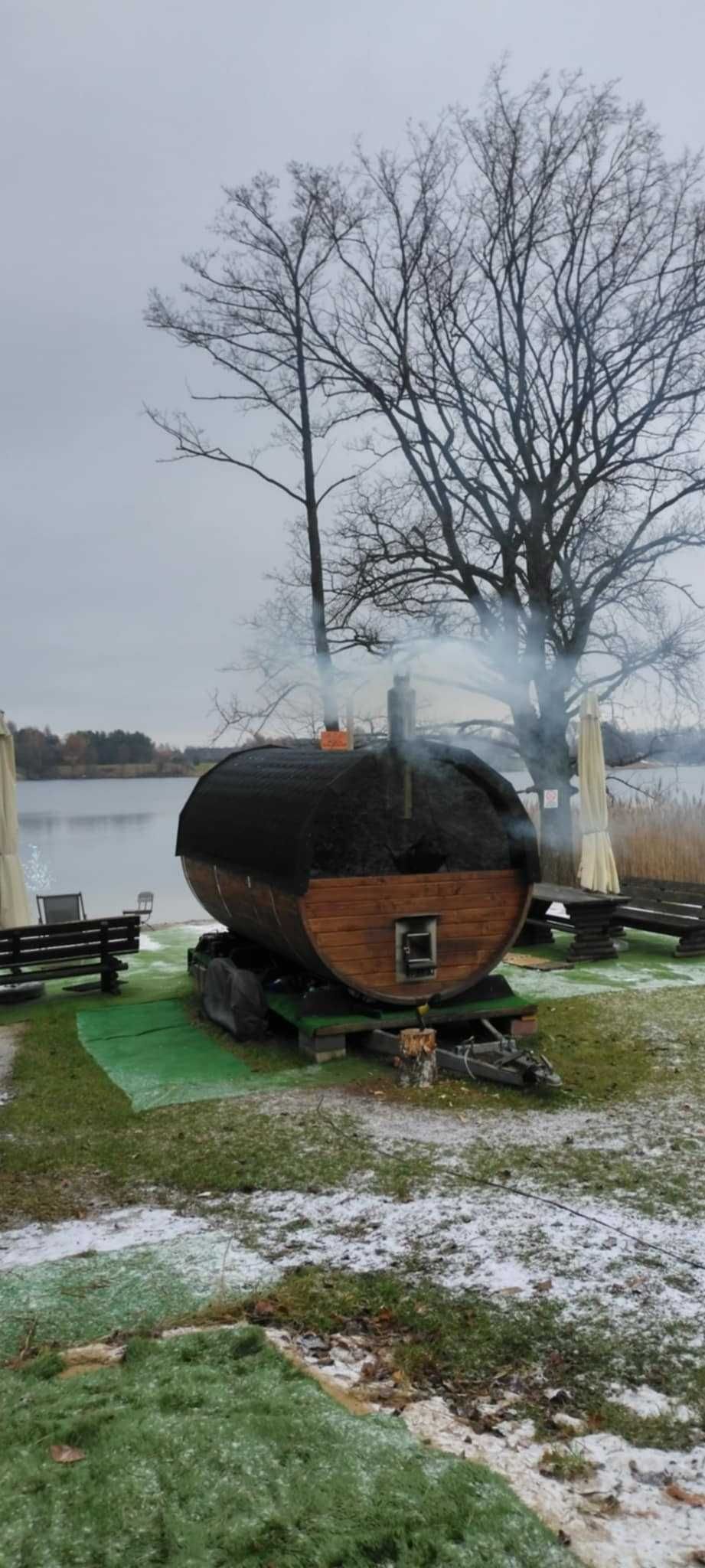 Sauna beczka 8-osób piec Harvia M3SL na drewno