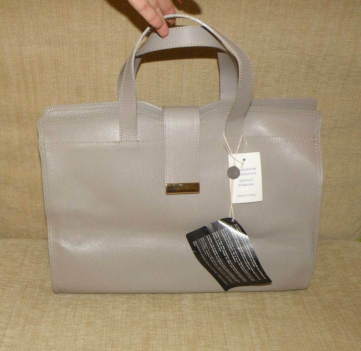 Нова жіноча сумка ENRICO FANTINI, натуральна саф'янова шкіра, Італія