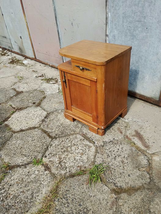 szafka vintage PRL do odnowienia Art Deco