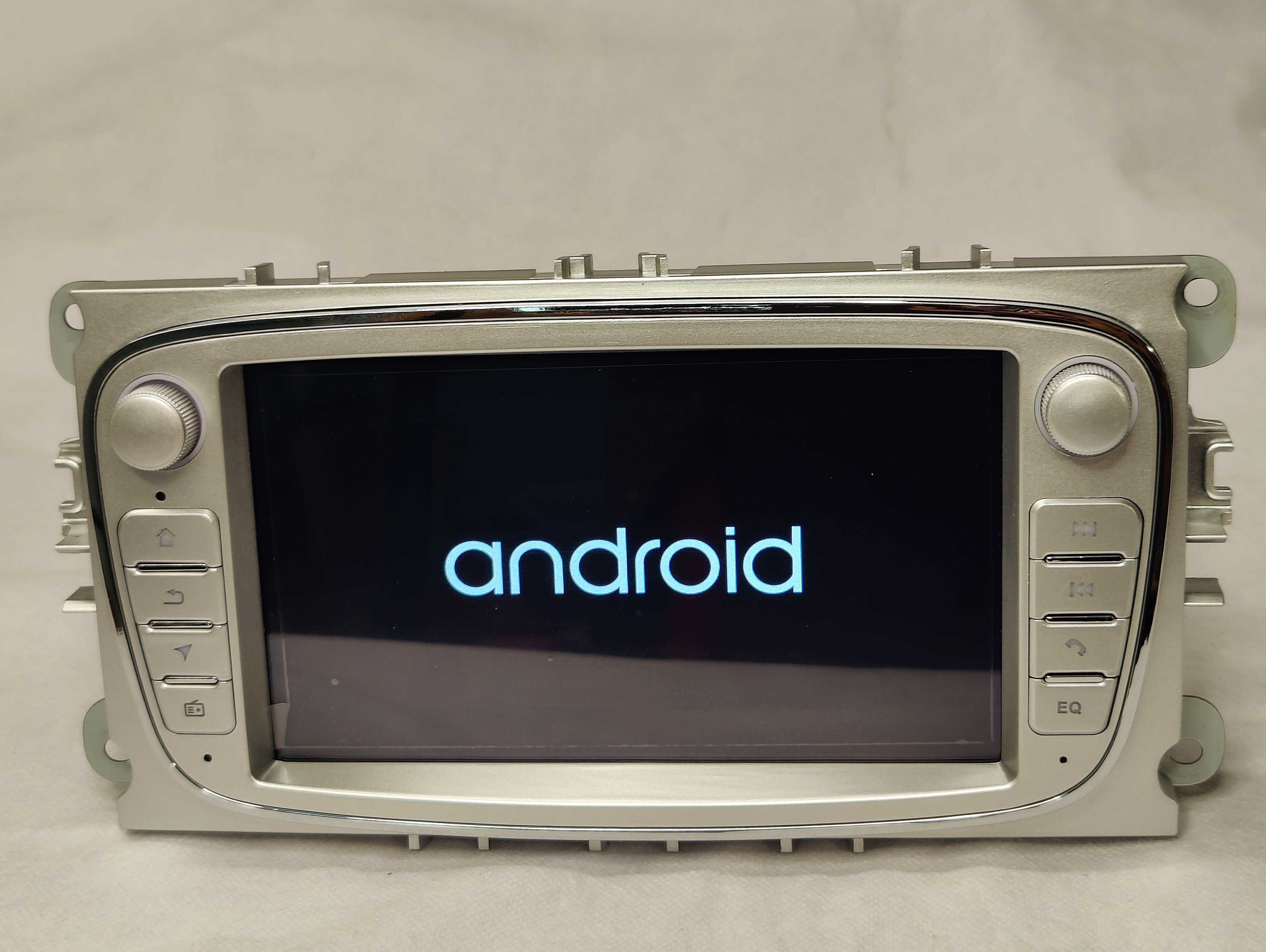 Radio 2 DIN Android para Ford C-MAX S-MAX Galaxy Focus - Novo - Silver