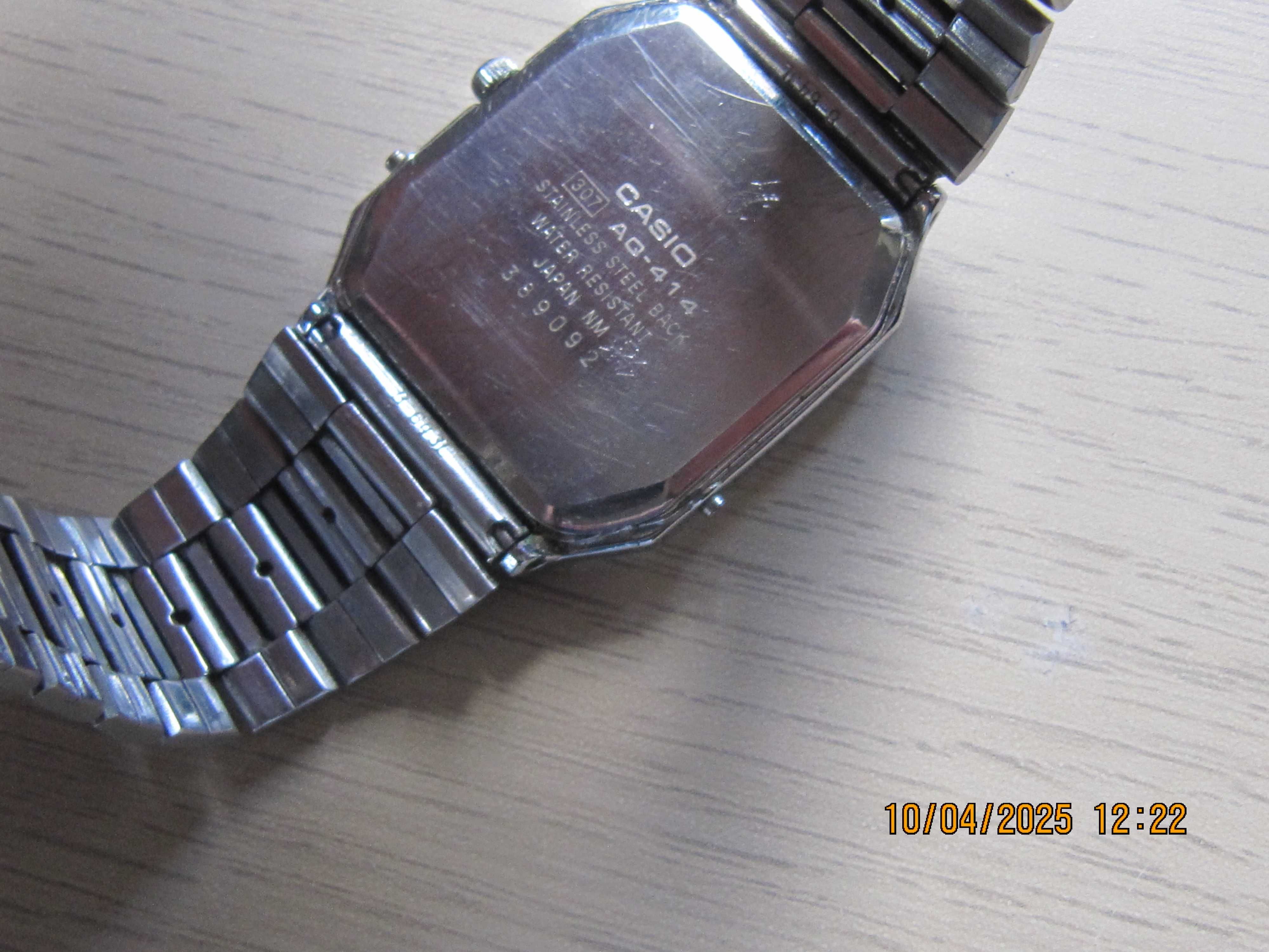 Casio AQ-414 dual time oryginalny zegarek
