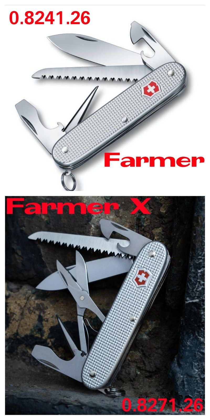 Нож Victorinox Ніж Solo Alox Pioneer X 93мм Farmer X Cadet Classic