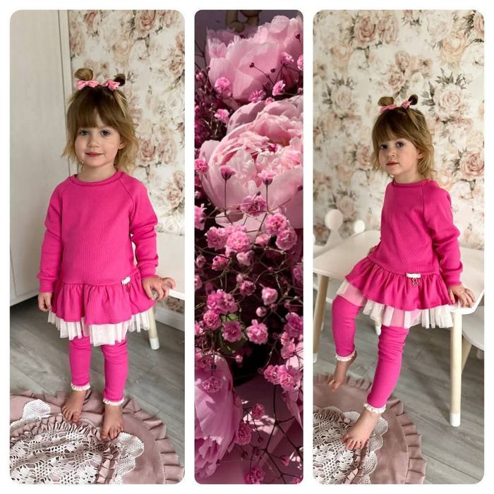 Bluzo tunika i legginsy