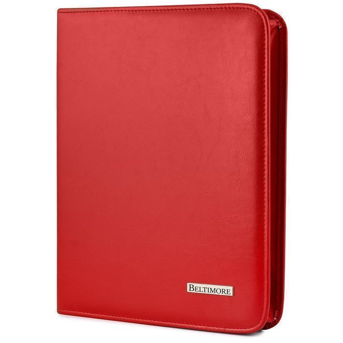 Beltimore czerwony męski biwuar aktówka teczka organizer dla handlowca