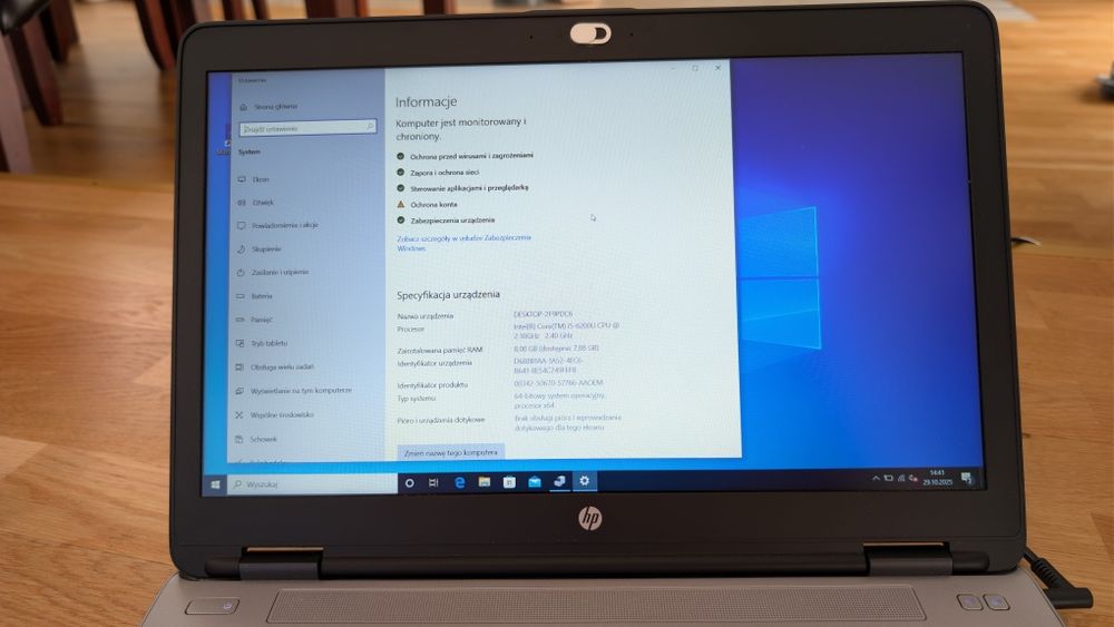 Laptop HP ProBook 650 G2 15.6" - i5 6500u 8GB RAM SSD modem SIM RS-232