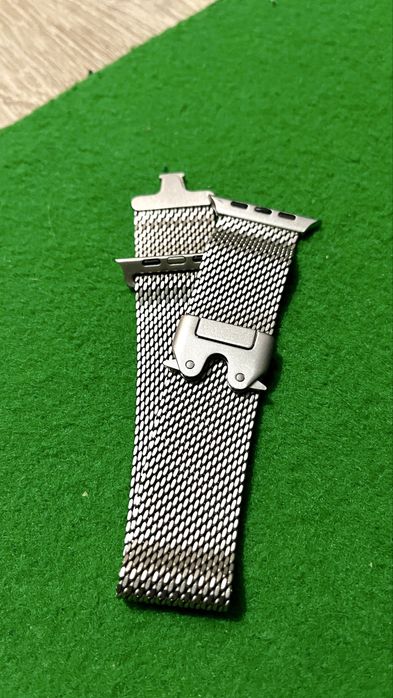 Bransoleta mediolańska w kolorze tytanu do apple watch ultra 1 2 3