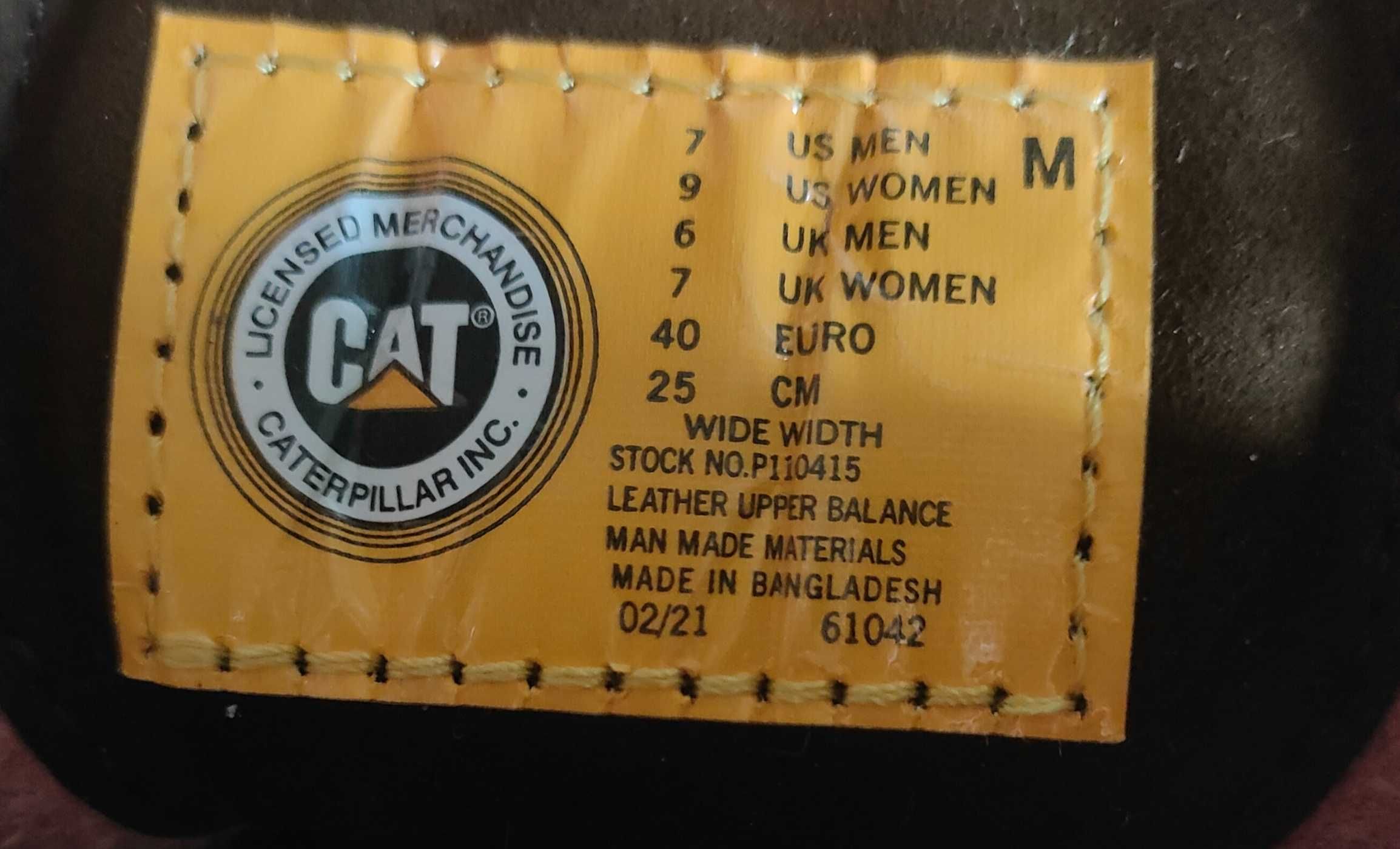 Buty trzewiki botki różowe CAT CATerpillar rozmiar 40