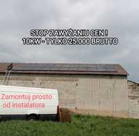 Fotowoltaika 10kw tylko 25.000 brutto