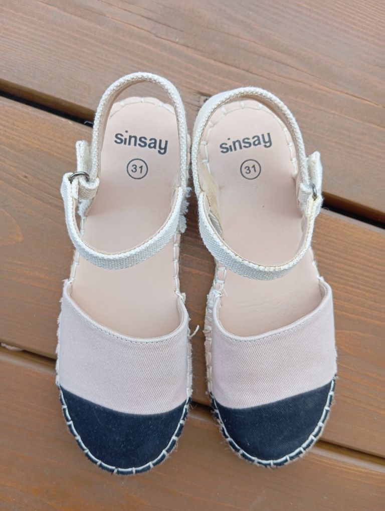 Espadryle dziewczęce Sinsay rozmiar 31